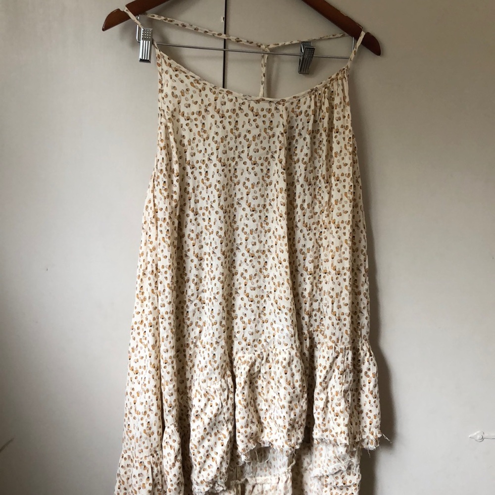 Yellow Floral Print Dress